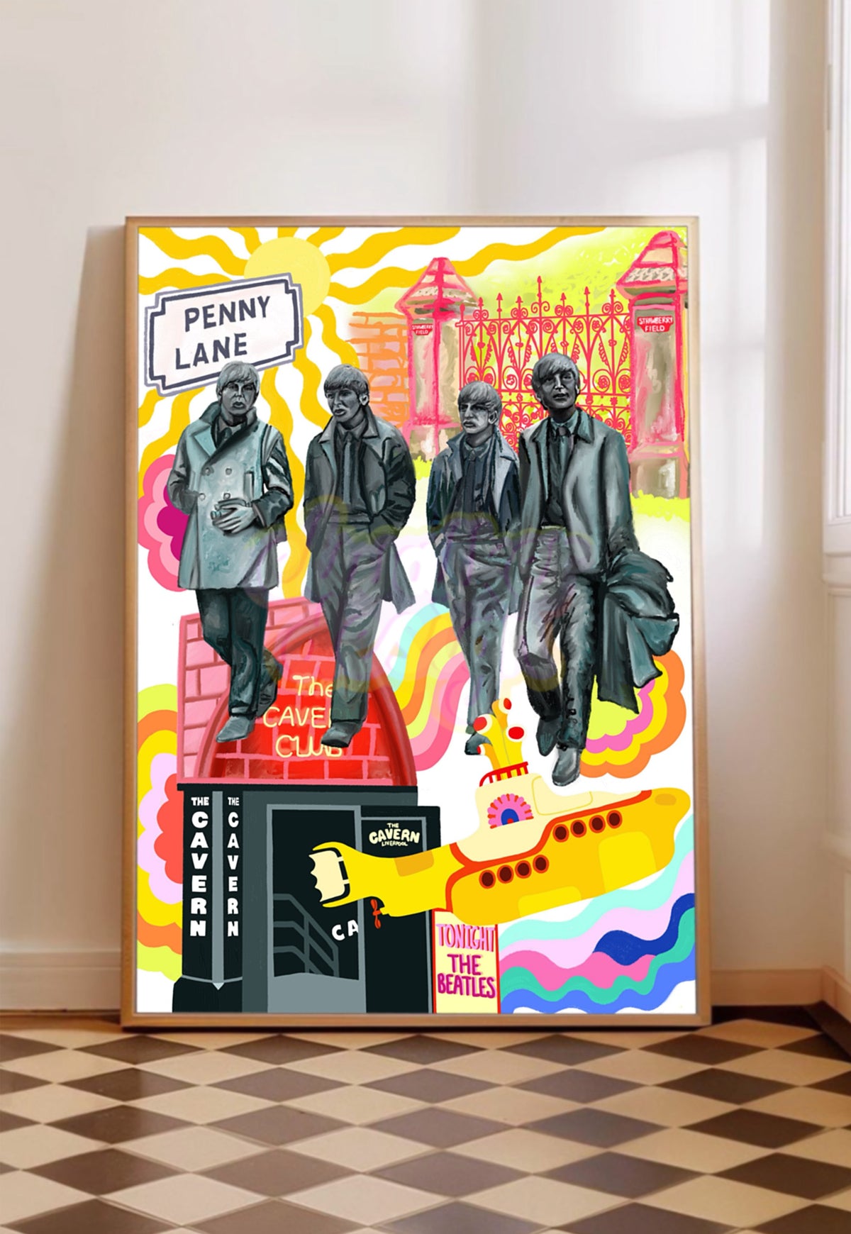 Liverpool The Beatles Print