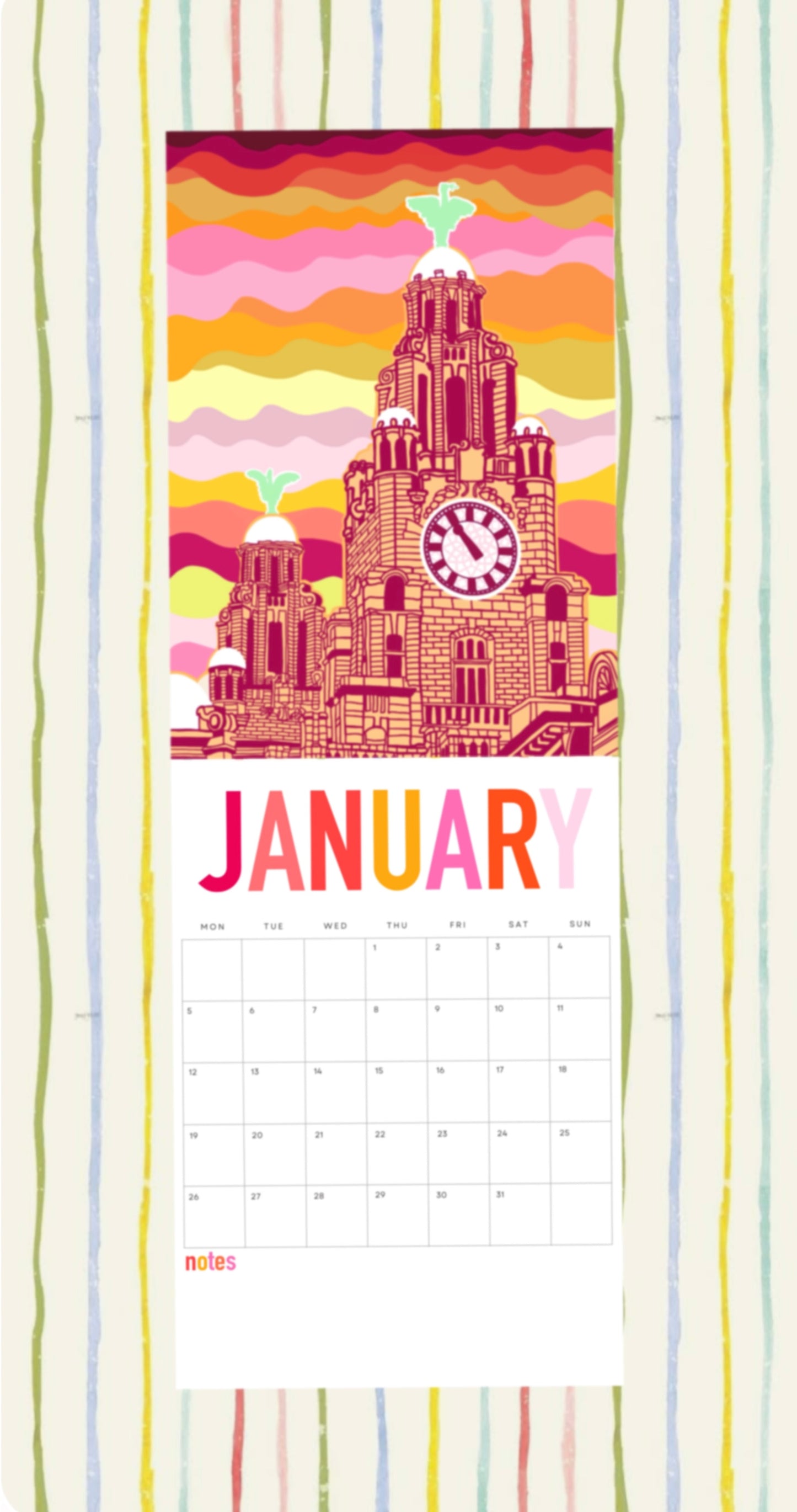 Liverpool 2026 Wall Calendar