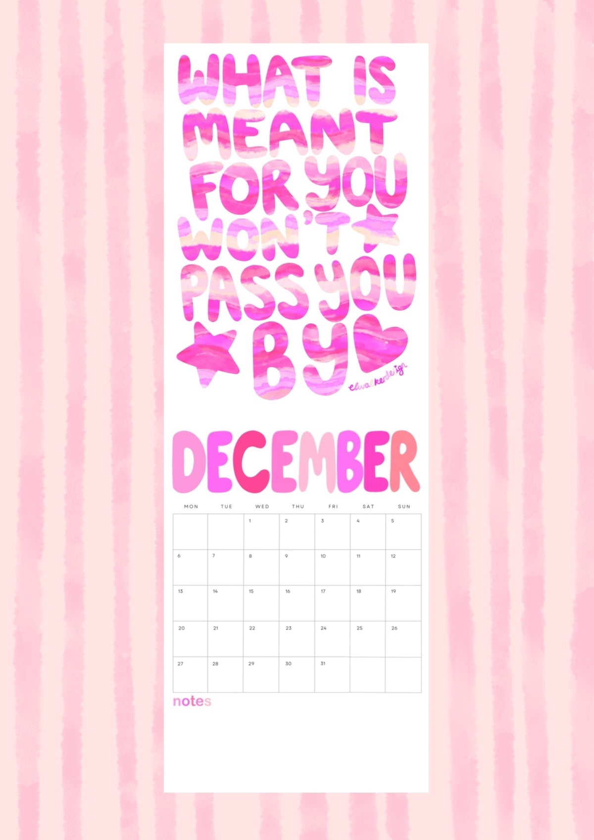 What If It All Works Out In 2027 Wall Calendar