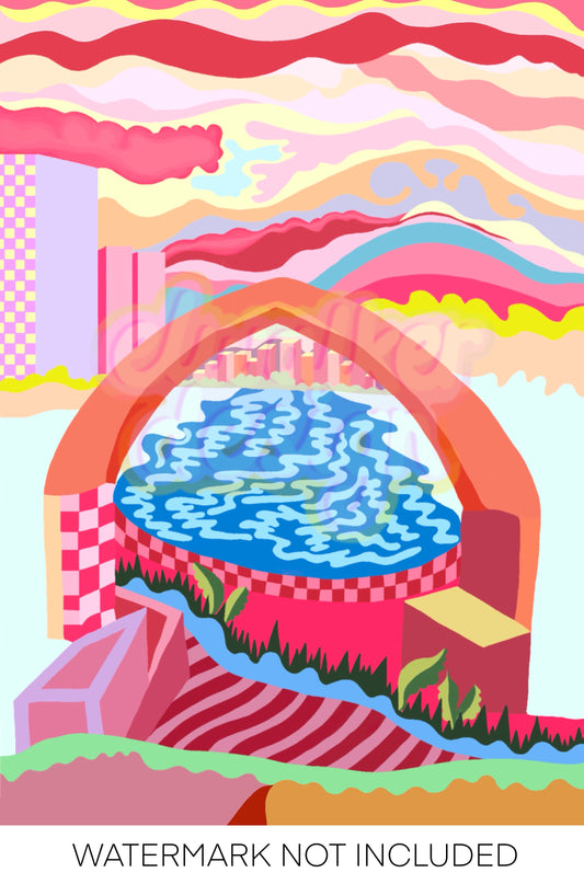 Live in Your Own World No5 Print