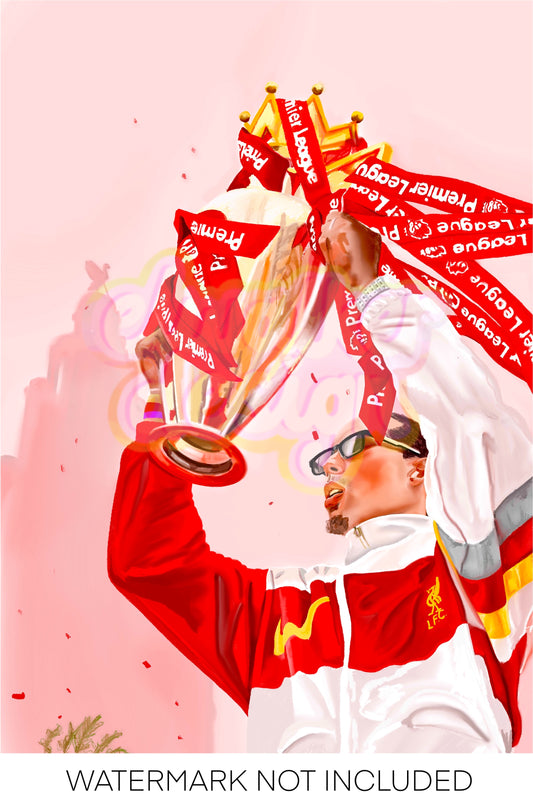 LFC Virgil Van Dijk Print