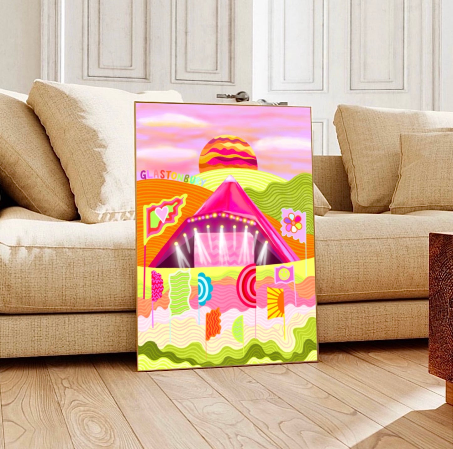 Glastonbury Pyramid Stage Print
