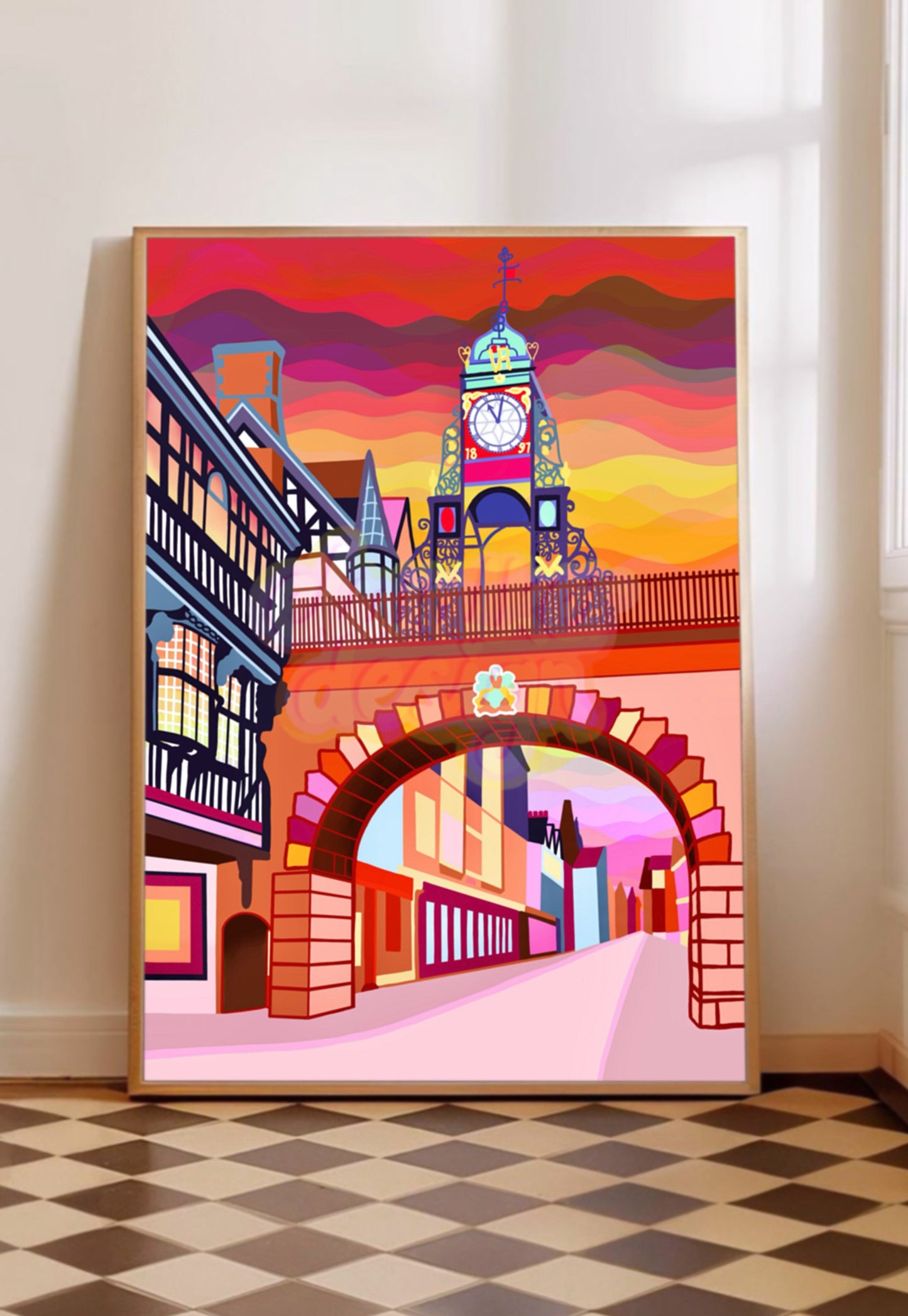 Chester Eastgate Clock Print