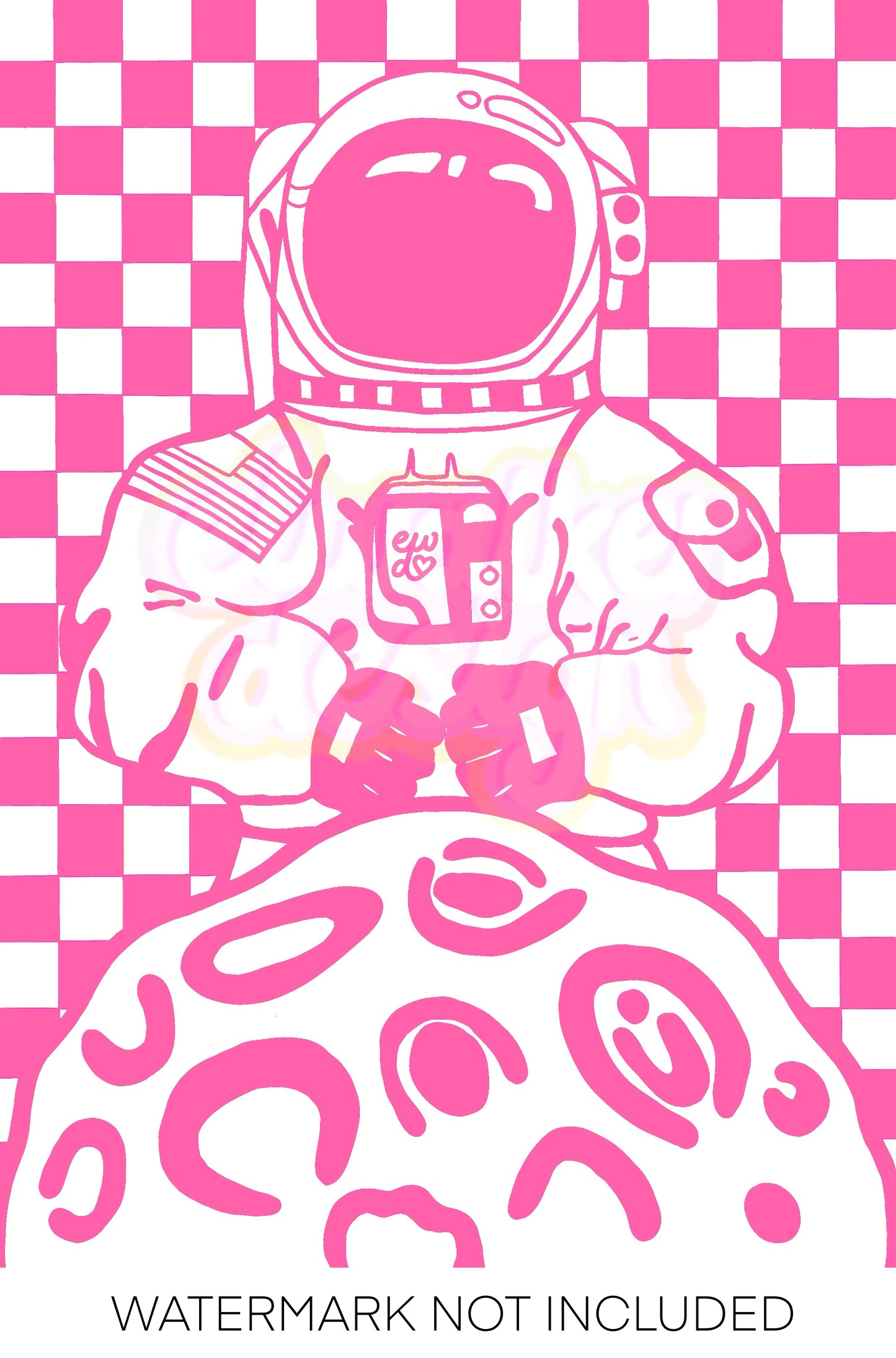 Pink Spaceman Print