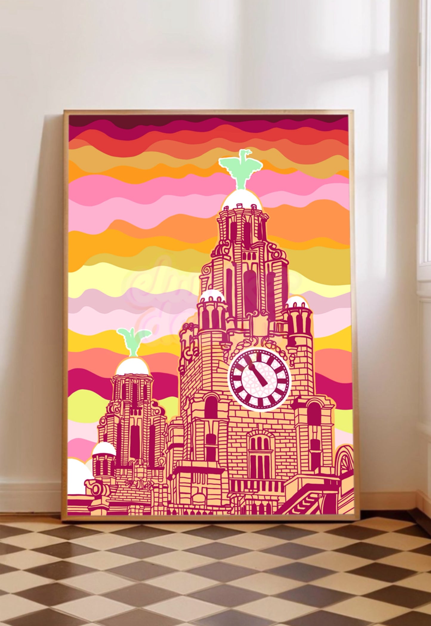 Liverpool Liver Building Print