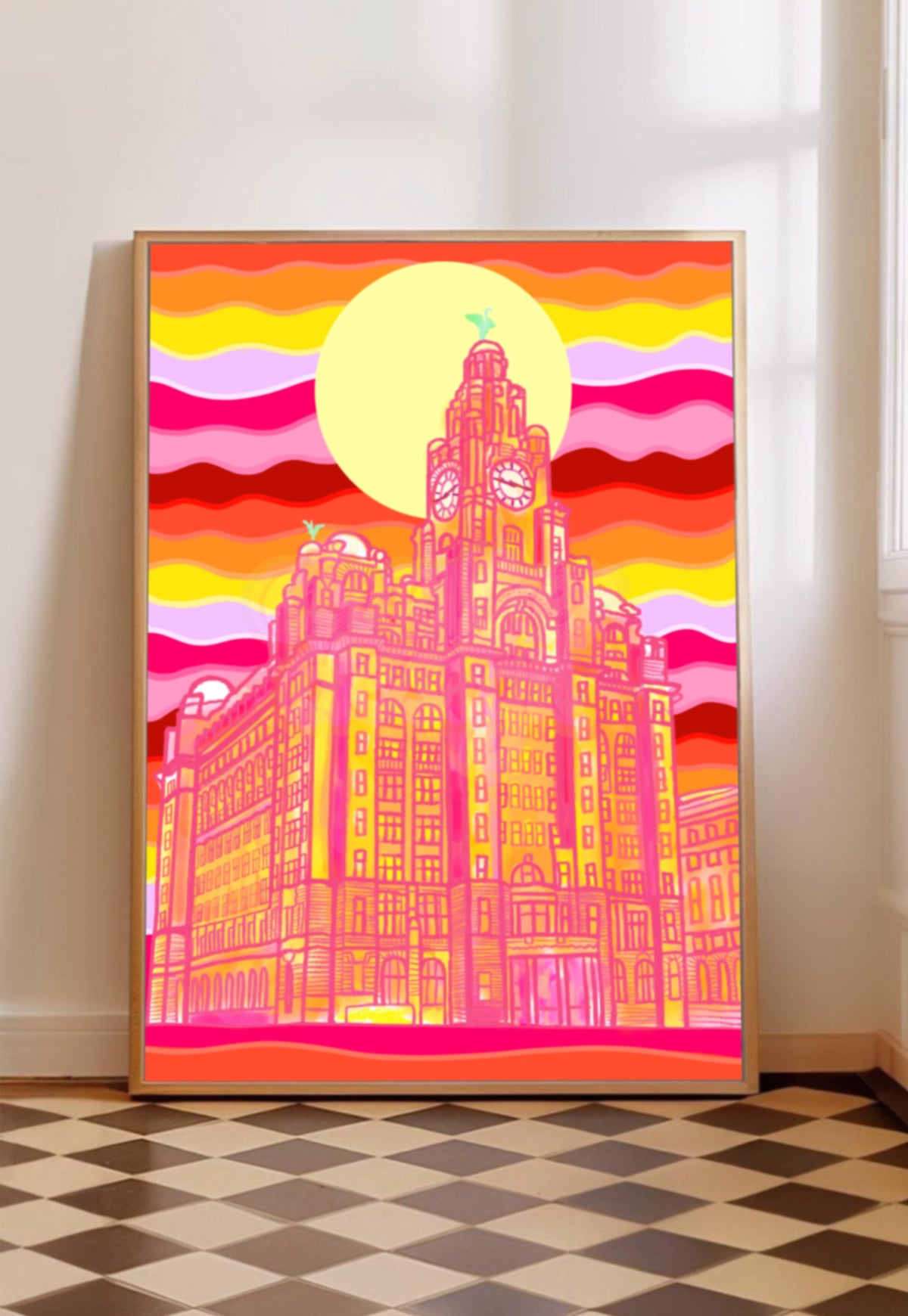 Liverpool Liver Building Print No2