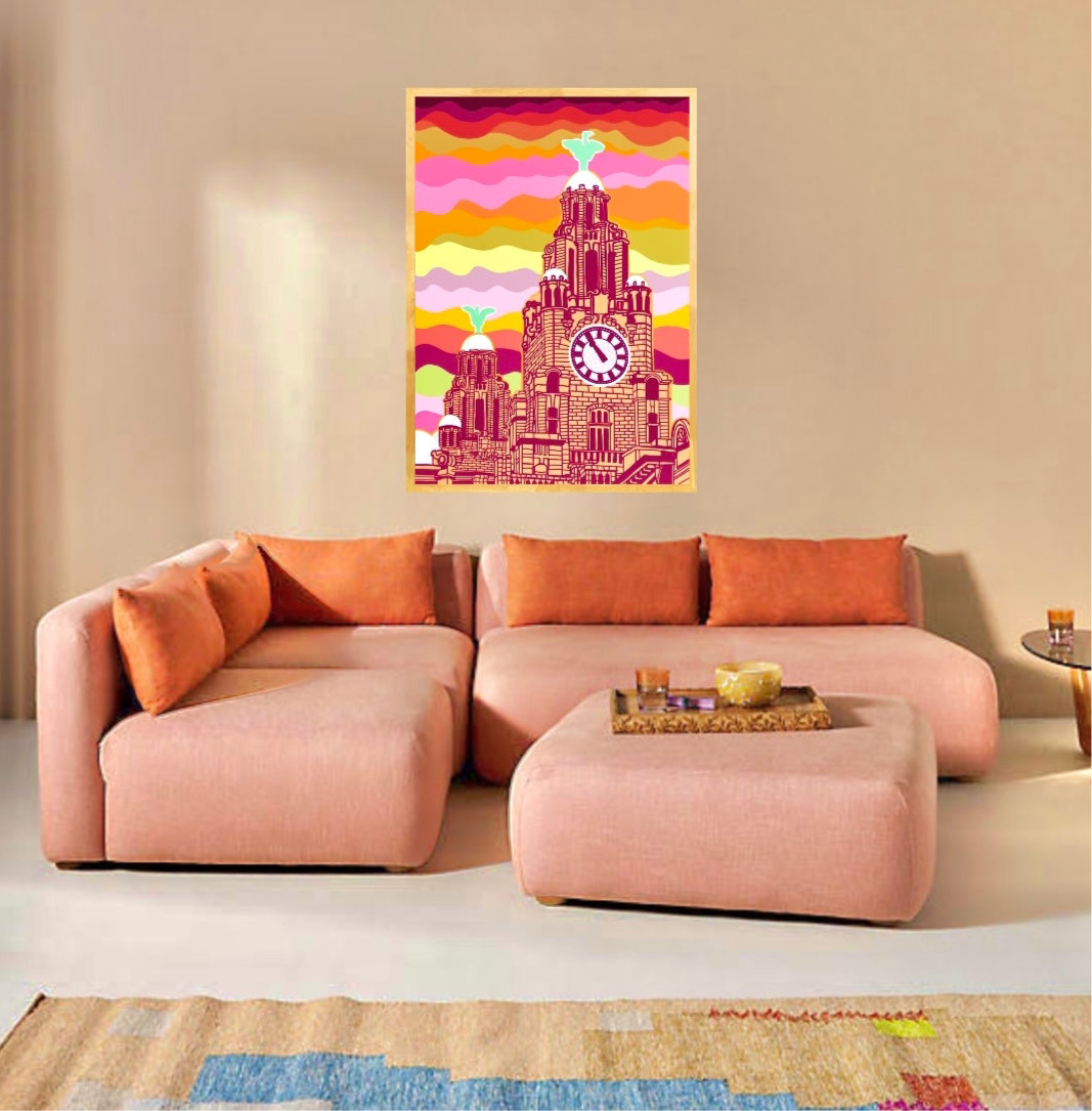 Liverpool Liver Building Print