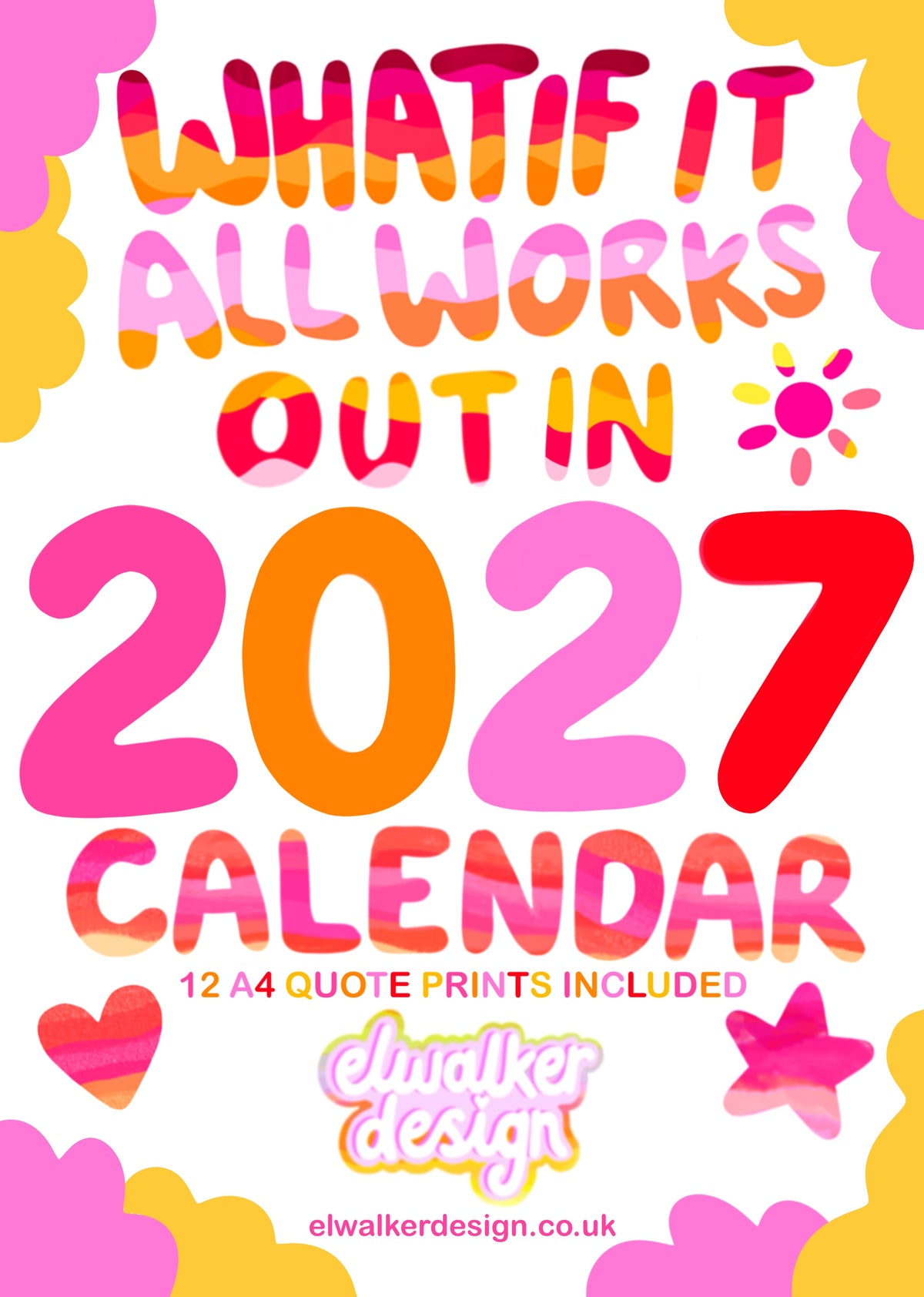 What If It All Works Out In 2027 Wall Calendar