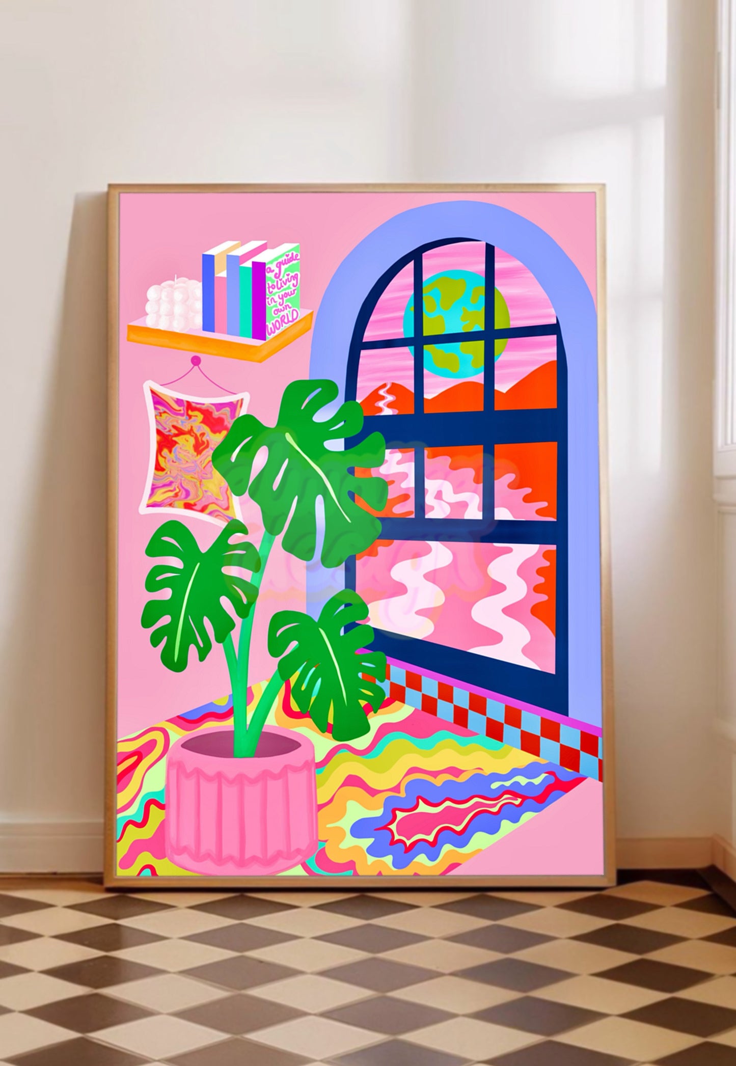 Live in Your Own World No1 Print