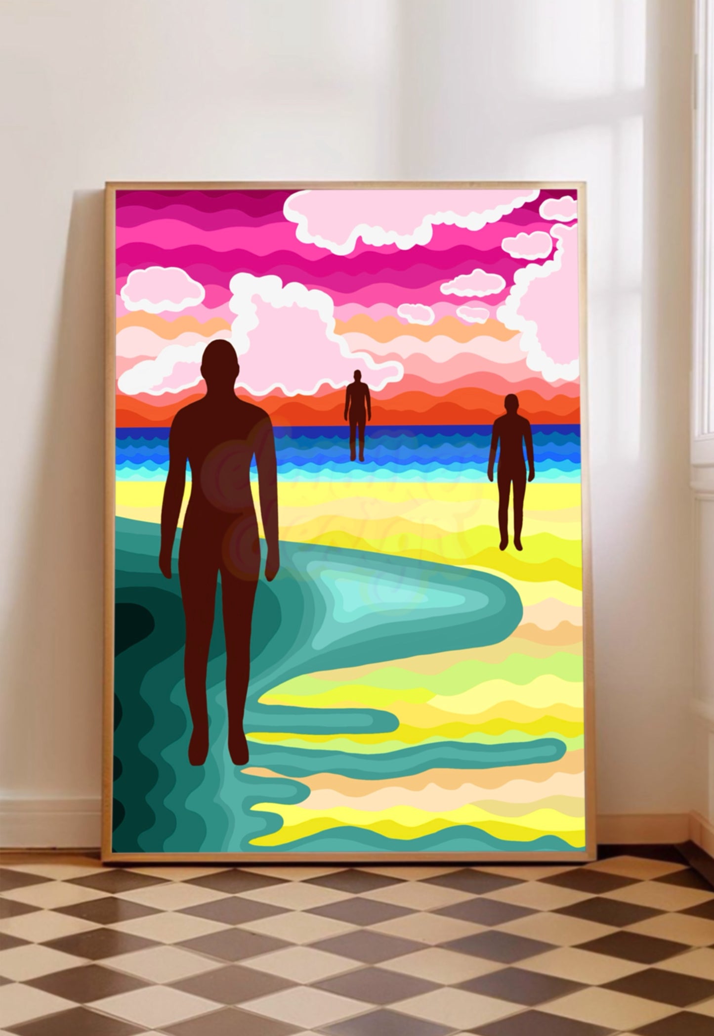 Liverpool Crosby Beach Print