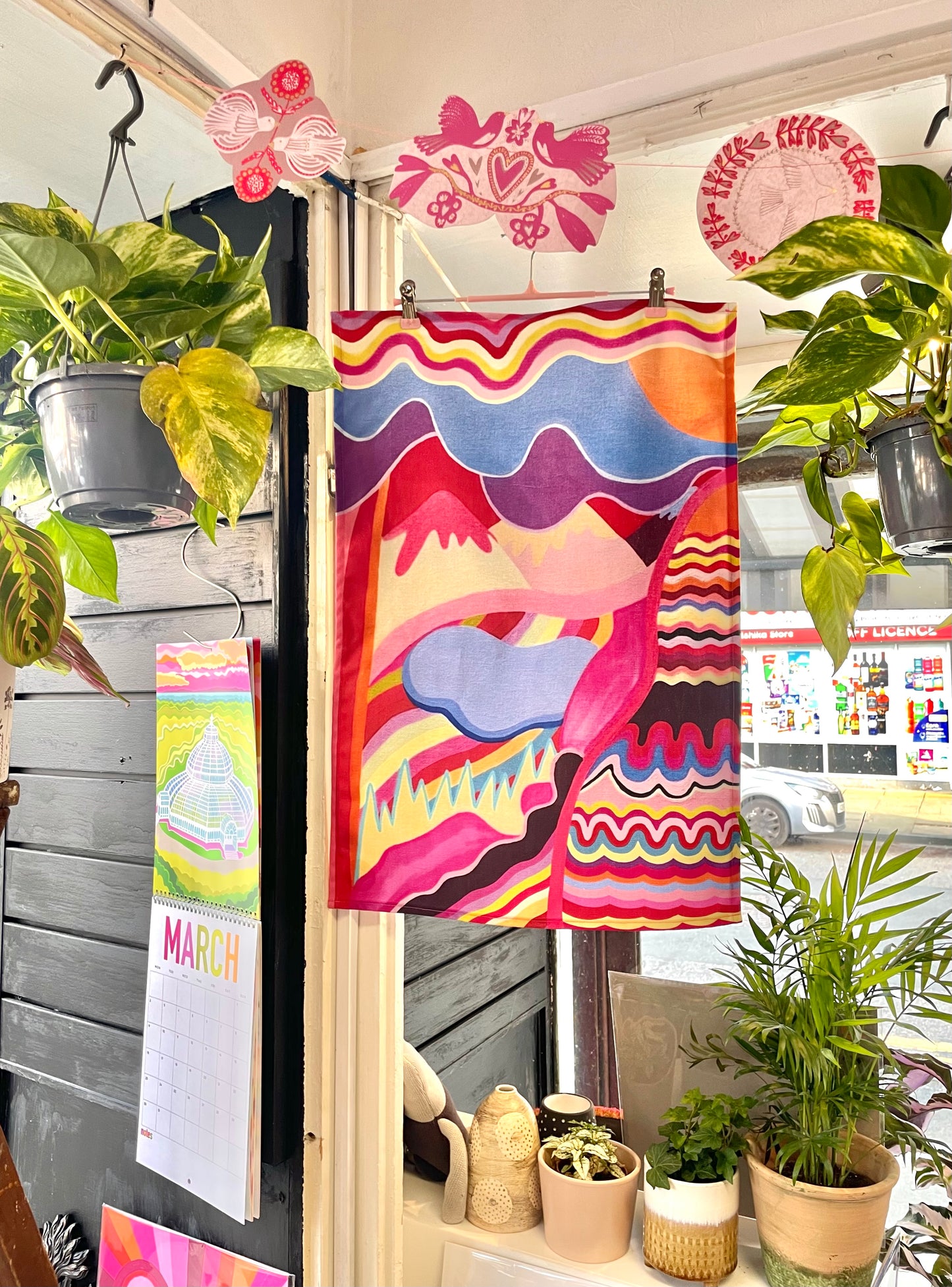 Live in Your Own World No7 Tea Towel