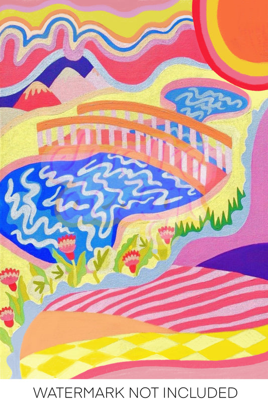 Live in Your Own World No8 Print