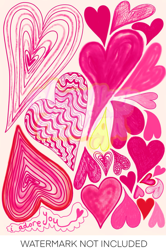 Pink I Adore You Print