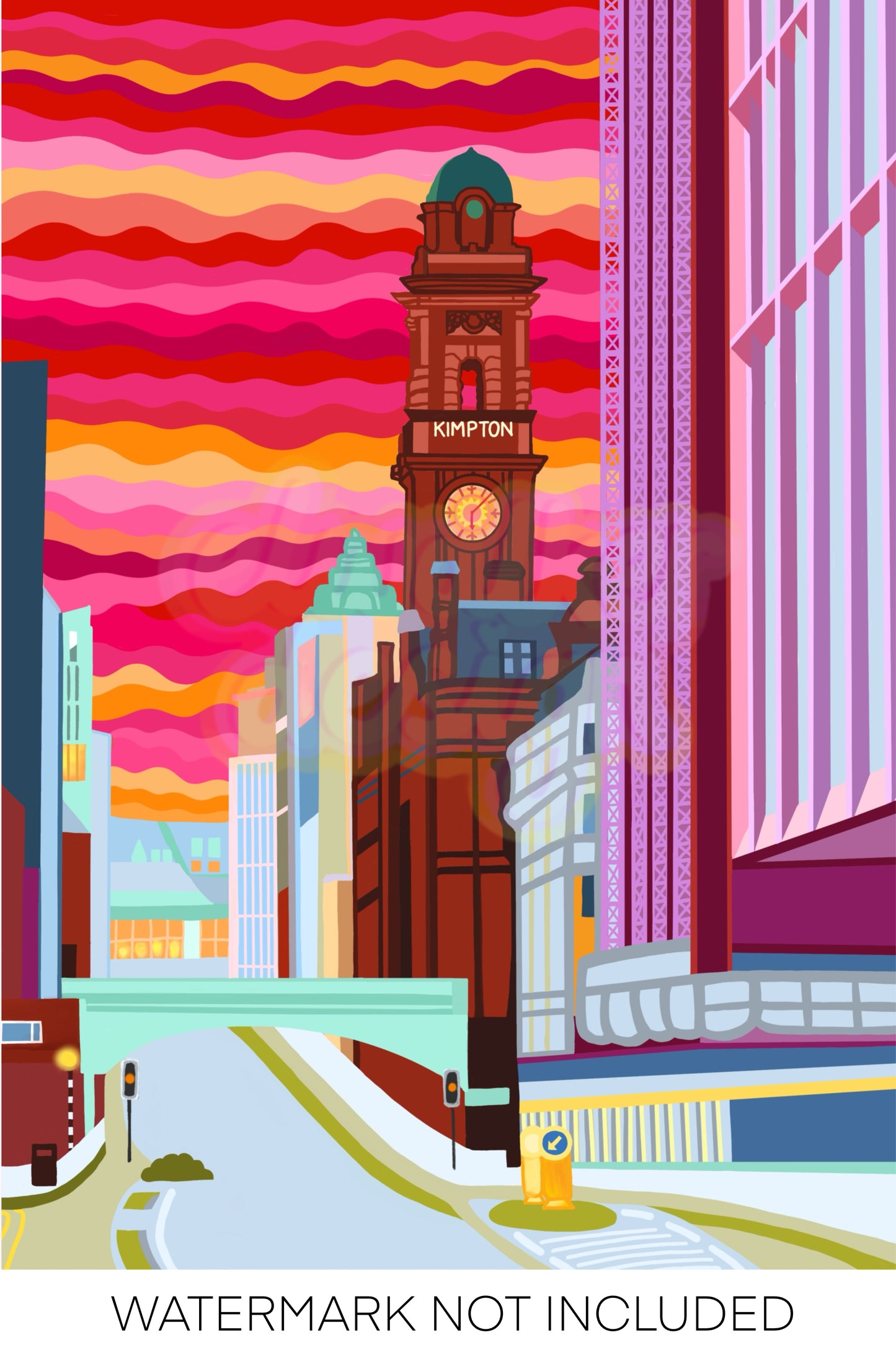 Manchester Oxford Road Print