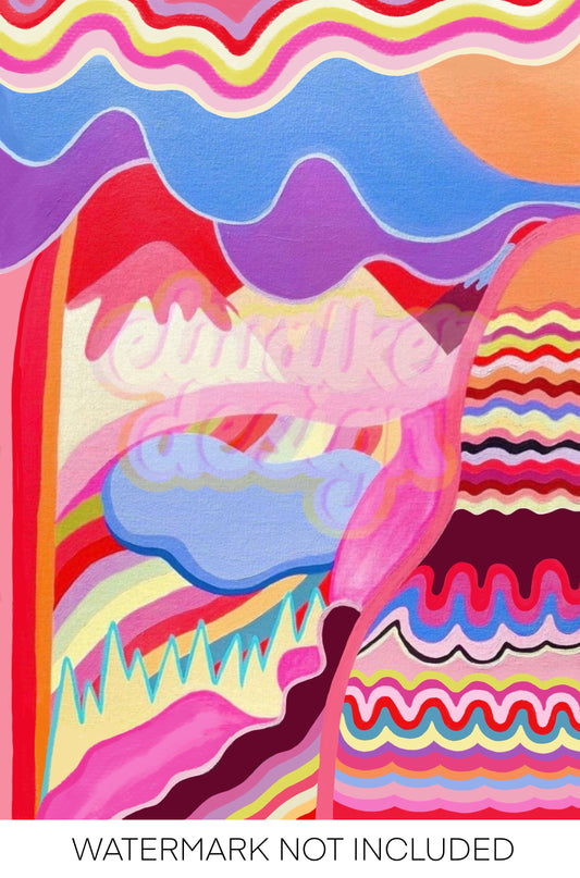 Live in Your Own World No7 Print
