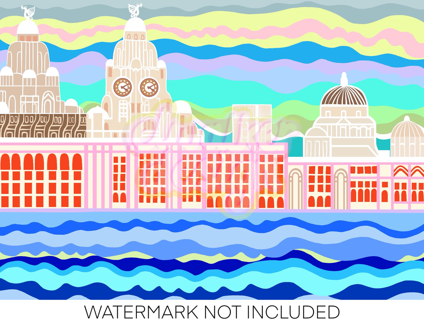 Liverpool Three Graces Print