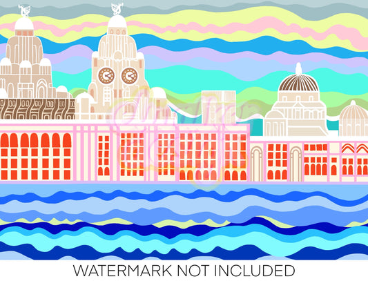 Liverpool Three Graces Print