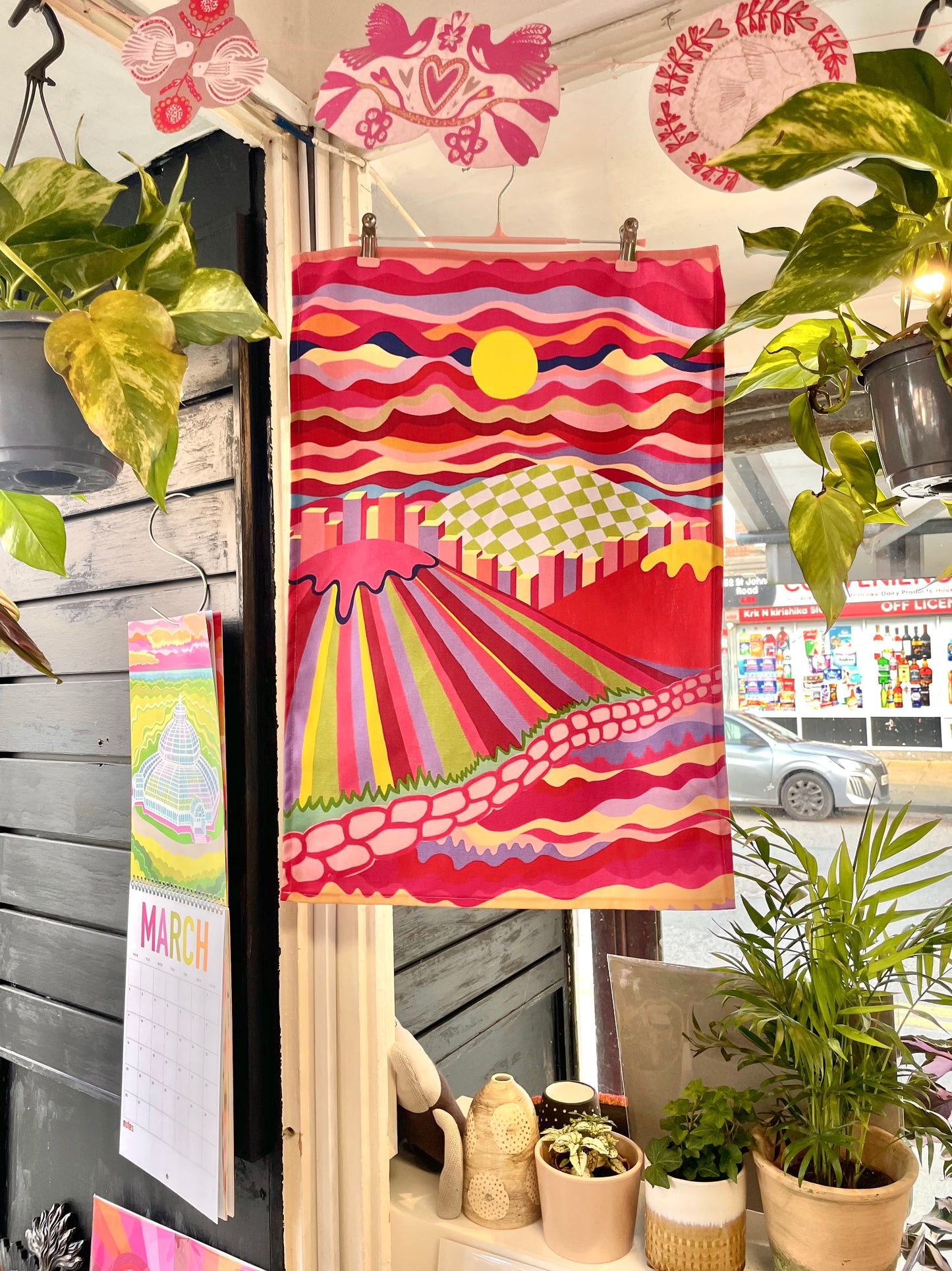 Live in Your Own World No2 Tea Towel