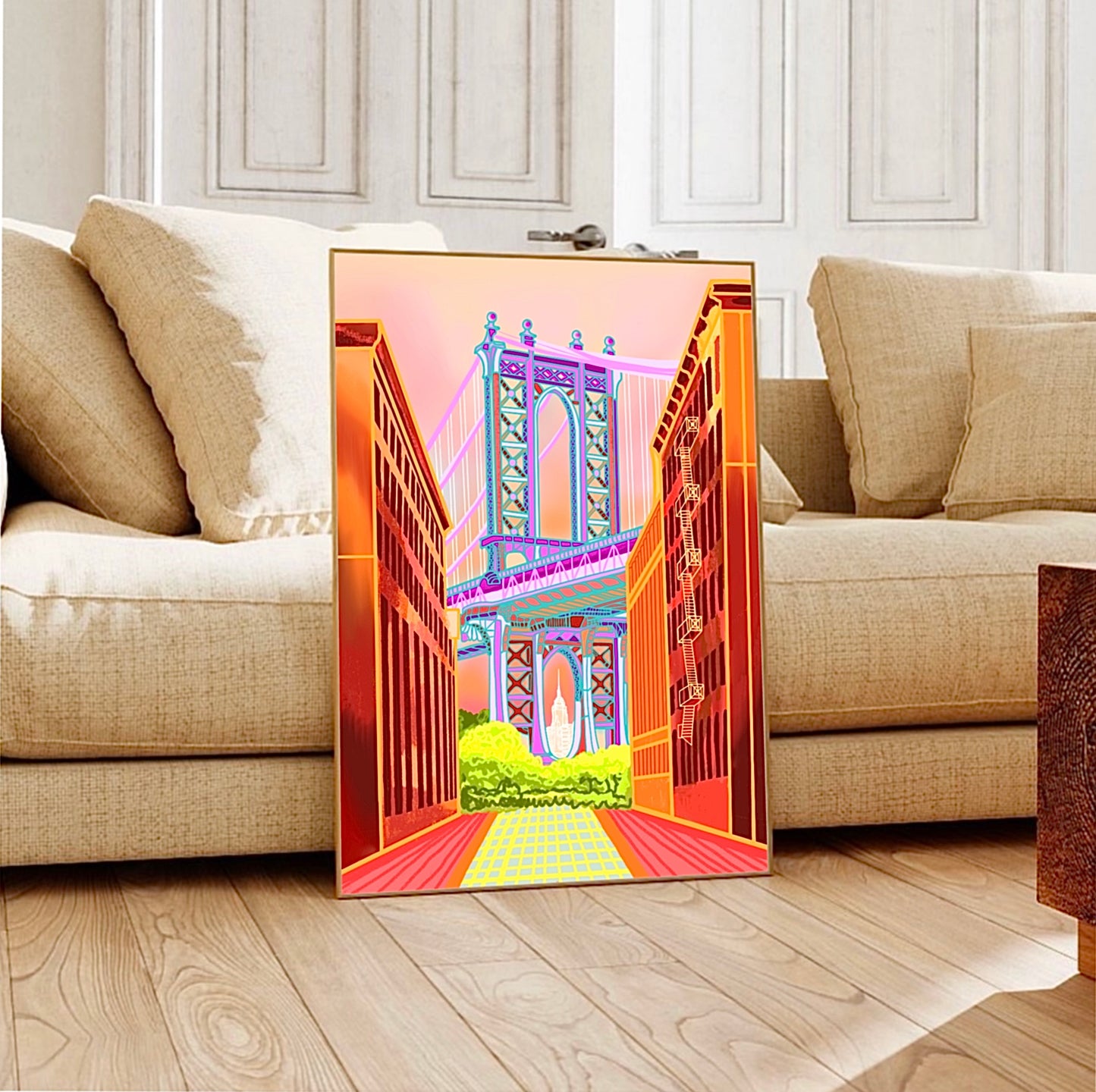New York Manhattan Bridge Print