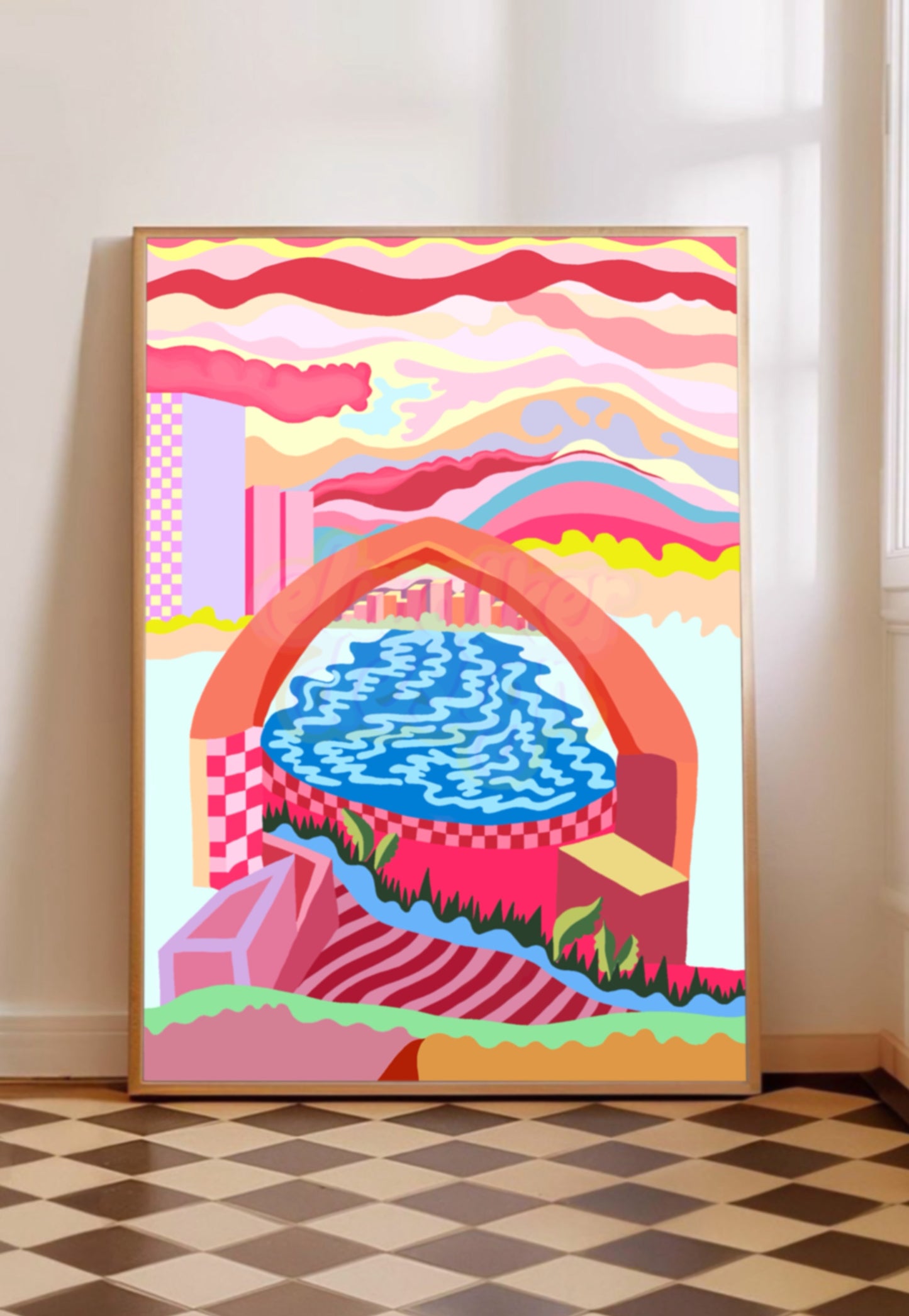 Live in Your Own World No5 Print