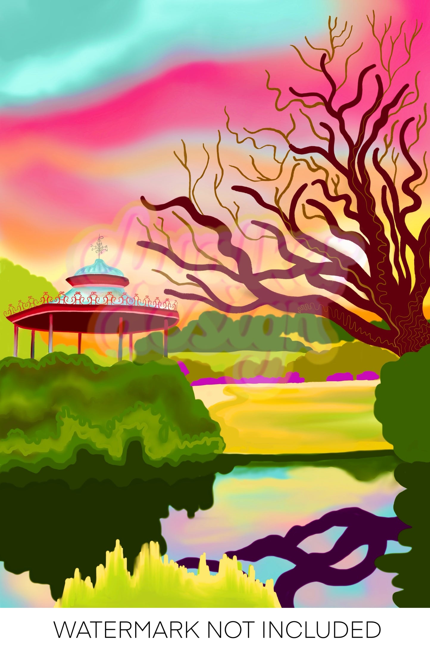 Liverpool Sefton Park Bandstand Print
