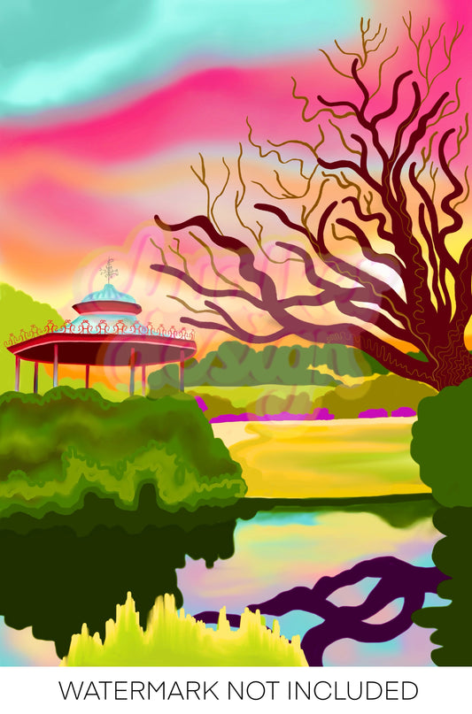 Liverpool Sefton Park Bandstand Print