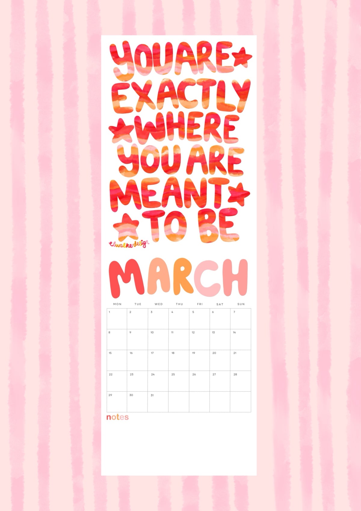 What If It All Works Out In 2027 Wall Calendar