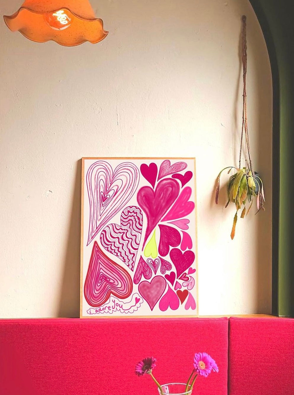 Pink I Adore You Print