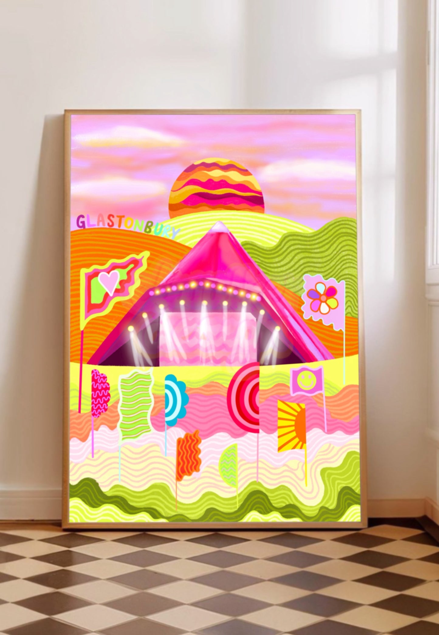 Glastonbury Pyramid Stage Print