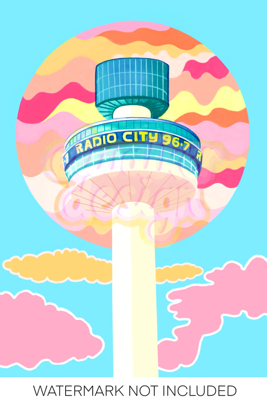 Liverpool Radio City Tower Print